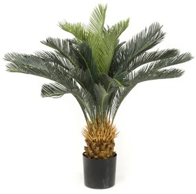 428485 Emerald Árvore artificial palmeira-sagu em vaso 80 cm