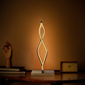 Candeeiro de Mesa Zozo – Dourado – 20x48x12 cm