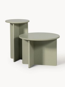 Conjunto de 2 - mesa de apoio verde/cinza Ronny