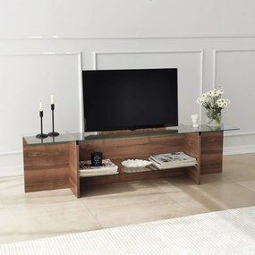 Móvel TV Escape – Nogueira – 158 cm x 40 cm x 35 cm