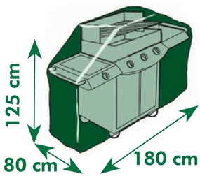 Nature Cobertura protetora para churrasqueiras a gás 180x125x80 cm