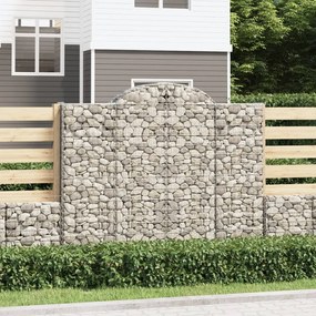 Cestos gabião arqueados 9pcs 200x50x160/180cm ferro galvanizado