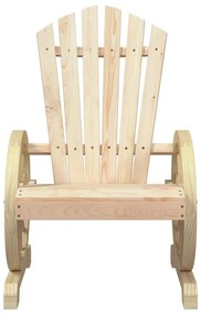 Cadeira Adirondack para jardim madeira de abeto maciça