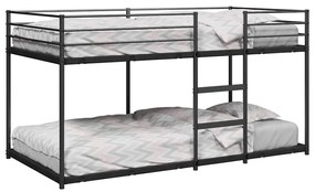 Beliche sem colchão 75x190 cm aço preto