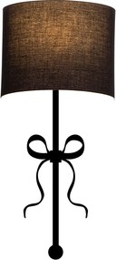 Aplique de Parede Asaf – Preto – 15 x 28 cm