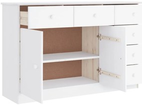 Aparador ALTA 112x35x73 cm madeira de pinho maciça branco