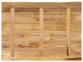 Tampo de mesa c/ borda viva 90x60x3,8cm mangueira áspera maciça