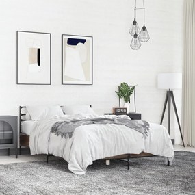 vidaXL Estrutura de cama 120x200 cm derivados madeira/metal