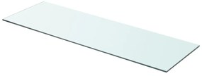 Prateleira de vidro 80x25 cm transparente