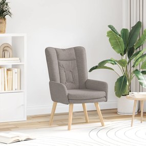 Cadeira Relaxante vidaXL em Tecidos Taupe