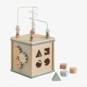 Cubo De Atividades Em Madeira Ardisa Kids Natural - Sklum