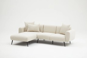 Sofá de Canto Side – Creme – 252x77x82 cm