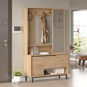 Hall Stand ON11 – Walnut – 102,2x178,2x35,5 cm