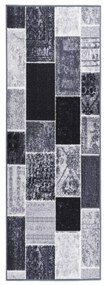 vidaXL Tapete/passadeira 80x250 cm cinzento