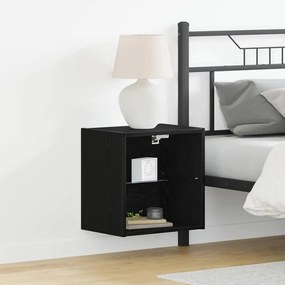 Prateleira Flutuante vidaXL Carvalho Preto 40x28,5x40 cm Madeira Engenharia