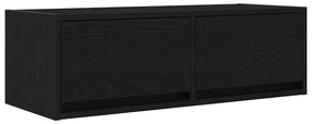 Móveis de TV 2pcs 80x31x25,5cm deriv. madeira carvalho preto
