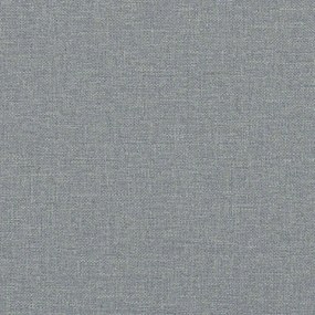 Poltrona tecido 60 cm cinzento-claro