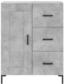 Armário alto 69,5x34x180 cm derivados de madeira cinza cimento