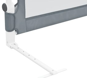 Barra de segurança p/ cama infantil 102x42cm poliéster cinzento