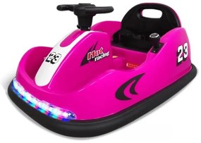 Carro eletrico crianças Carrinho de choques Racing GTS 12V Rosa