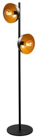 Candeeiro de Pé Dram – Preto e Dourado – 30 x 30 cm
