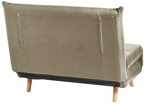 Sofá-cama em veludo verde-oliva SETTEN Beliani