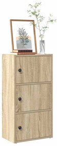 vidaXL Estante 40x24x77 cm derivados de madeira carvalho sonoma