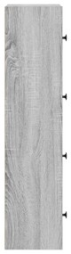 Estante 40x24x102 cm derivados de madeira cinzento sonoma