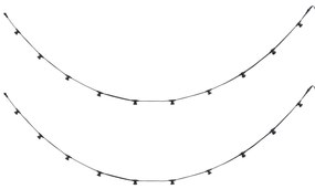 Fio de Luzes Conectável Preto com Ficha 10m 20 Lâmpadas IP64 - Lubber