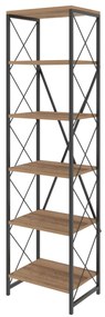 Estante Suadiye – Atlantic Pine Black – 50x180x30 cm