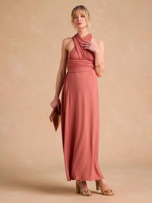 1 vestido comprido, 7 looks, Fantastic Dress da ENVIE DE FRAISE rosa-velho