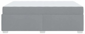 Estrutura da Cama Outros Cinzento-claro 140 x 200 cm tecido
