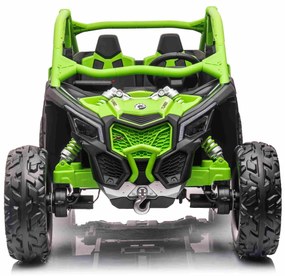 Carro elétrico para crianças 4x4 Can-am Maverick, 2 Lugares, suspensão dianteira e traseira, controle remoto de 2,4 Ghz, bateria portátil, 4 motores d