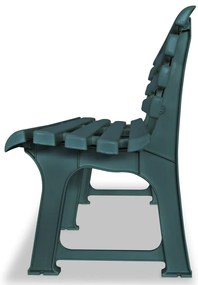 Banco de jardim 145,5 cm plástico verde