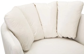 POLTRONA KIEV 88X77X74 CM CREME E DOURADO
