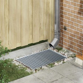 vidaXL Grelha Prateado 60 x 40 x 2 cm Aço Galvanizado a Quente