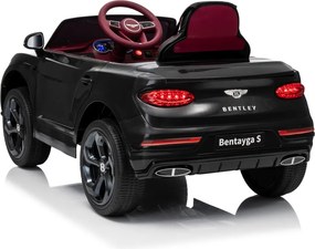 Carro elétrico para Crianças 12V Bentley Bentayga S, Rodas de espuma EVA, Assento Couro ecológico Preto