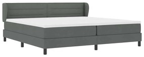 Cama Box Spring com Colchão vidaXL Cinza Escuro 200x200 cm Tecido