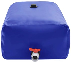 Depósito de água dobrável com torneira 1500 L PVC