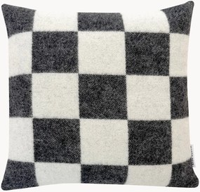 Capa de almofada em lã com padrão xadrez Level Up