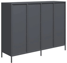 Aparador 135x39x103,5 cm aço laminado a frio antracite