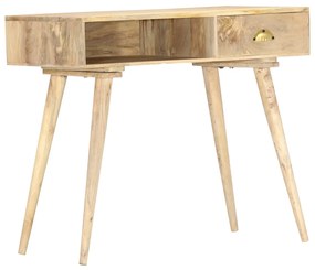 Mesa consola 90x45x75 cm madeira de mangueira maciça