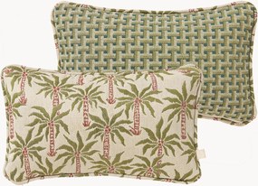 Almofada reversível artesanal para exterior Laura