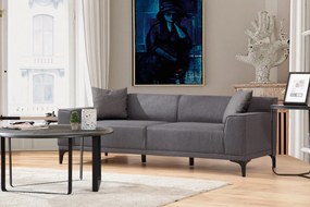 Sofá de 3 Lugares Petra – Antracite – 215x87x86 cm