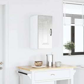 vidaXL Armário de parede cozinha Kalmar betão madeira projetada cinza