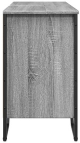 Móvel p/ lavatório 91x35x60cm derivados madeira cinzento sonoma