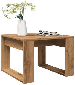 Mesa de apoio 50x50x35 cm derivados madeira carvalho artisiano