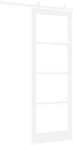 Conjunto de Porta Deslizante vidaXL com Hardware Branco 83x232 cm Made