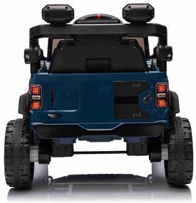 Carro elétrico para crianças 12V Ford Bronco com tração traseira, licenciado (1 Lugar) bateria de lítio, leitor de MP3 com entrada USB, luzes LED Azul