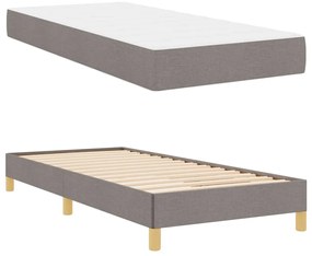 Cama Box Taupe, Marrom 90 x 190 cm